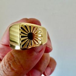 仁尾彫金『プラチナパイソンダイヤリング』ハンドメイド451