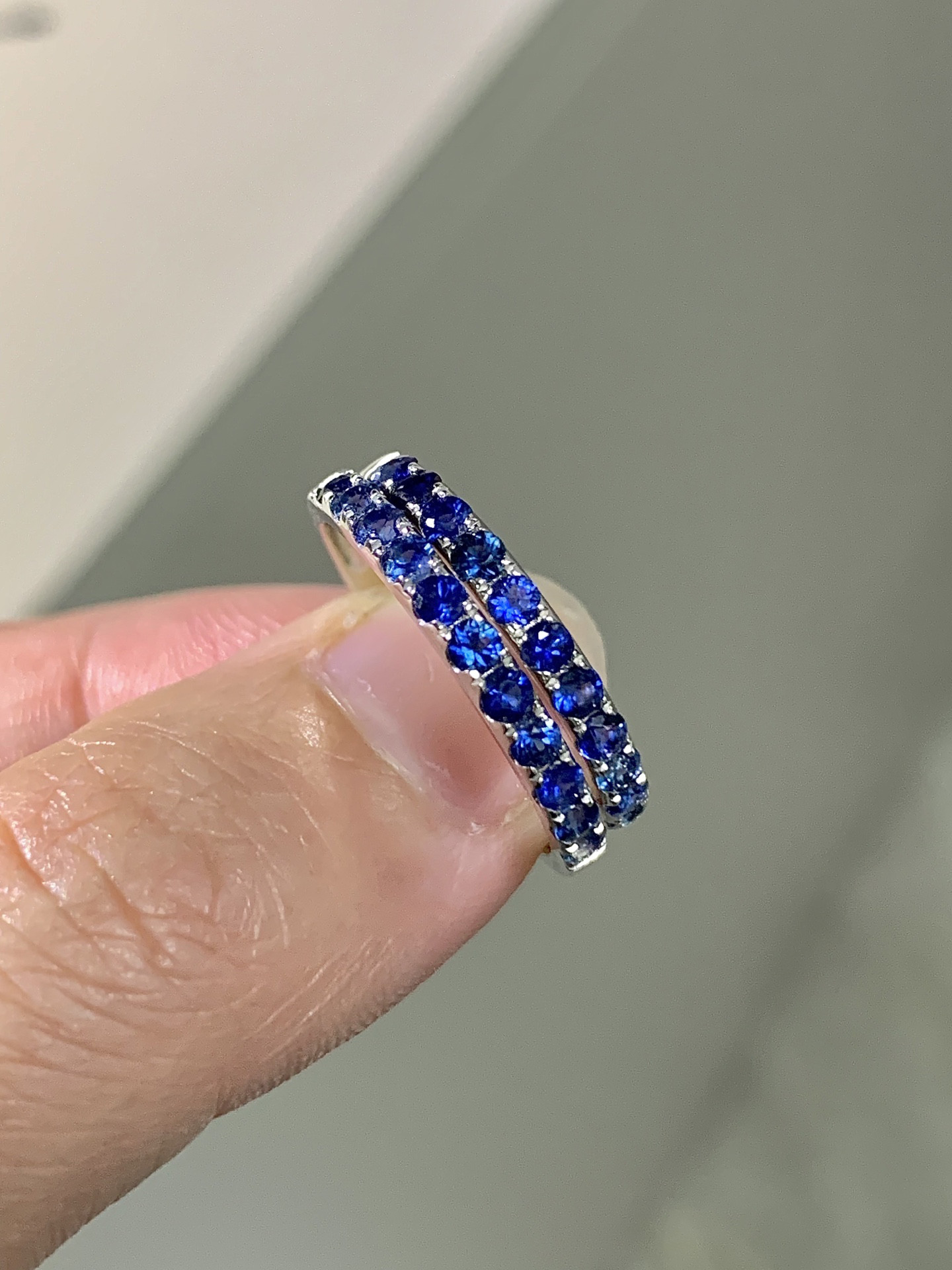 サファイアリング0.7ct　k18 5612