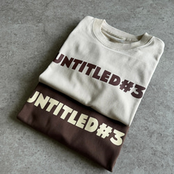 新色♪シンプルで使いやすい♪大人のロゴTシャツ「♯untitled3」くすみカラー 2枚目の画像