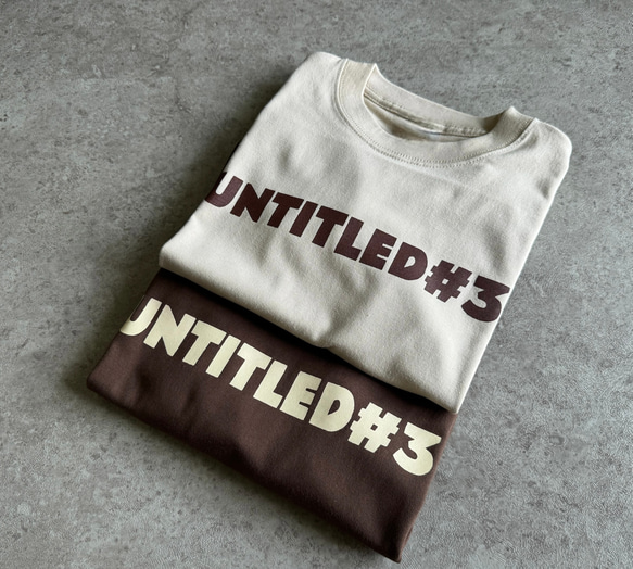 新色♪シンプルで使いやすい♪大人のロゴTシャツ「♯untitled3」くすみカラー 2枚目の画像