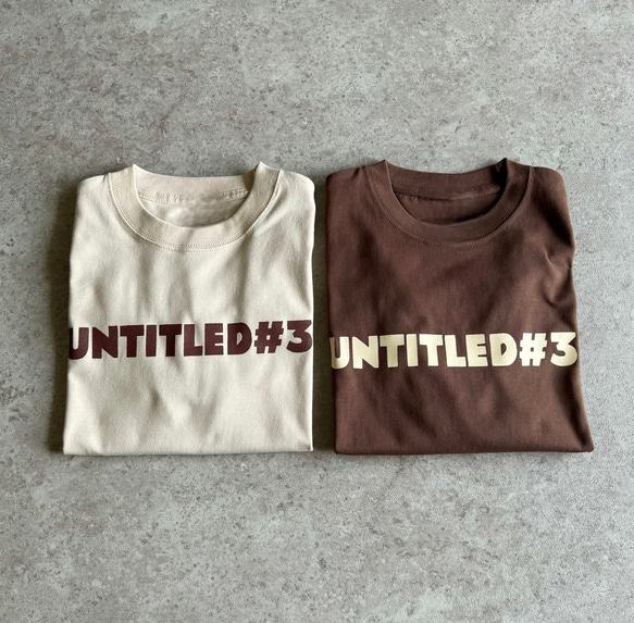 新色♪シンプルで使いやすい♪大人のロゴTシャツ「♯untitled3」くすみカラー 6枚目の画像