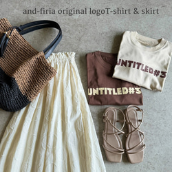 新色♪シンプルで使いやすい♪大人のロゴTシャツ「♯untitled3」くすみカラー 3枚目の画像