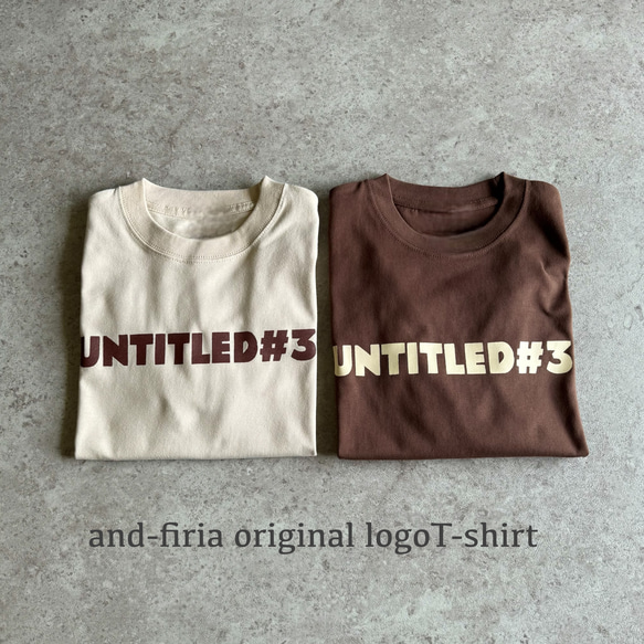 新色♪シンプルで使いやすい♪大人のロゴTシャツ「♯untitled3」くすみカラー 1枚目の画像