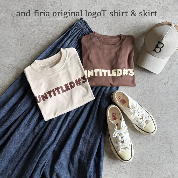 新色♪シンプルで使いやすい♪大人のロゴTシャツ「♯untitled3」くすみカラー 4枚目の画像