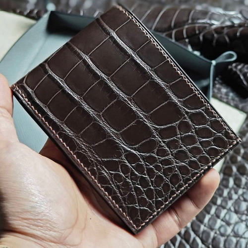 ワニ革使用2つ折り財布 手縫い商品 二つ折り財布 TOKYO BESPOKE