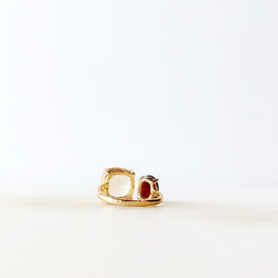 シトリン　リング　ガーネット　リング　天然石　リング　天然石　指輪　フリーサイズリング　誕生石　ギフト　石　可愛い 5枚目の画像