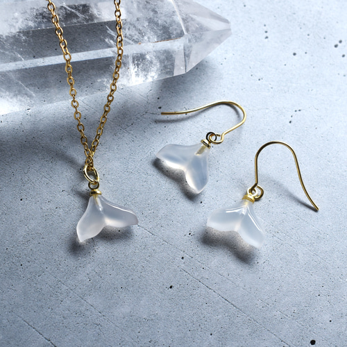 数量限定【ハワイの白鯨】ホエールテール ホワイトカルセドニー