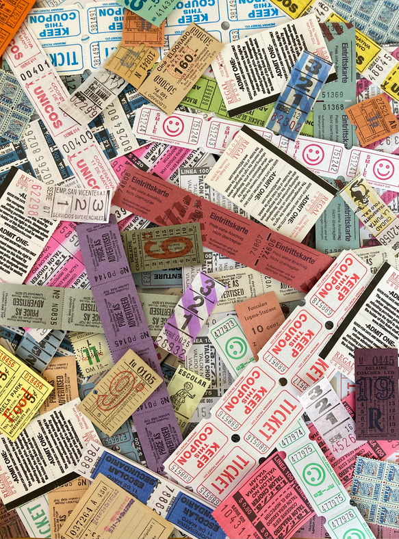 【ヴィンテージ 海外チケット詰め合わせ 70枚】イギリス、ドイツ、アメリカ、アルゼンチン、ウクライナ等 3枚目の画像