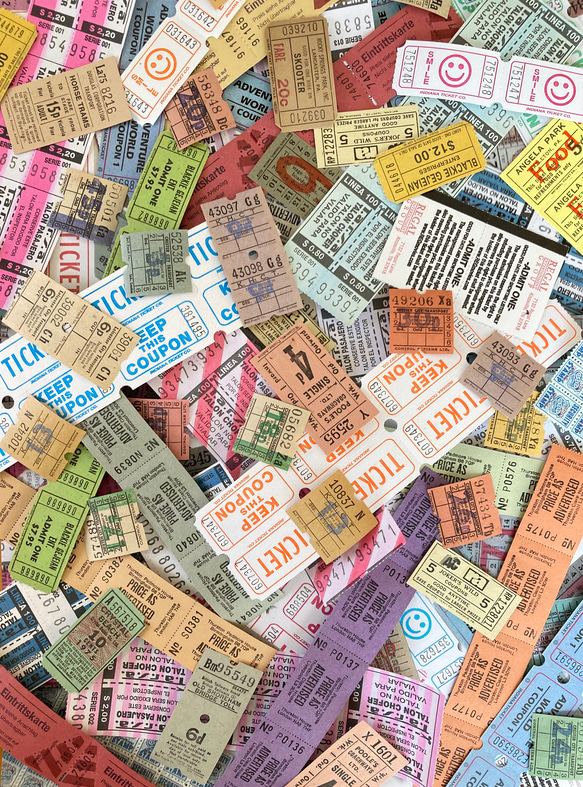 【ヴィンテージ 海外チケット詰め合わせ 70枚】イギリス、ドイツ、アメリカ、アルゼンチン、ウクライナ等 2枚目の画像