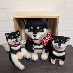 羊毛フェルト☆黒柴☆ハンドメイド 柴犬 羊毛 羊毛フェルト ハンドメイド 黒柴 キーホルダー 羊毛