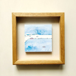 アート 木製額入り　女の子の絵　作家作品 アート 木製額入り 女の子の絵 作家作品