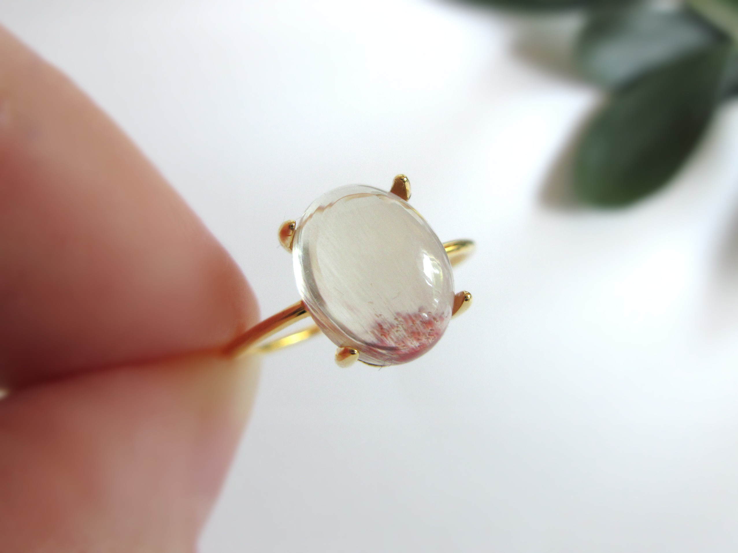 【希少】10×8mm美粒「アンデシン」カボションリング