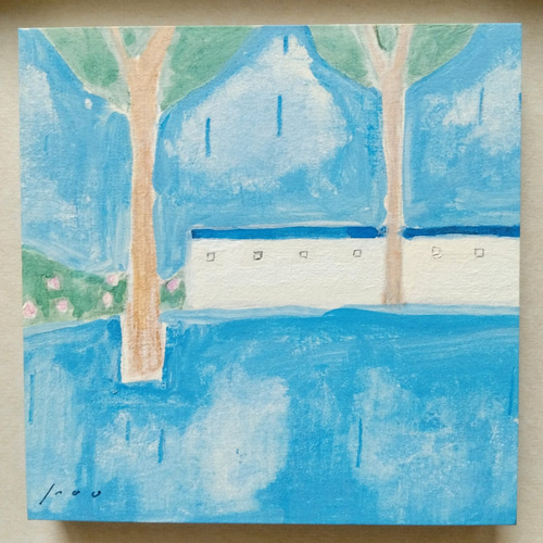 風景画｜原画「rainy day」※ボックス額縁入り ＊特集掲載作品＊ 絵画