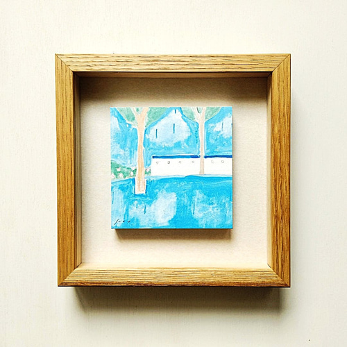 風景画｜原画「rainy day」※ボックス額縁入り ＊特集掲載作品＊ 絵画