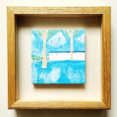 風景画｜原画「rainy day」※ボックス額縁入り ＊特集掲載作品＊ 絵画