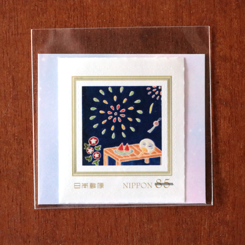 日本の夏（花火） 85円 切手1枚【7月の切手】 レターセット y-mirasol