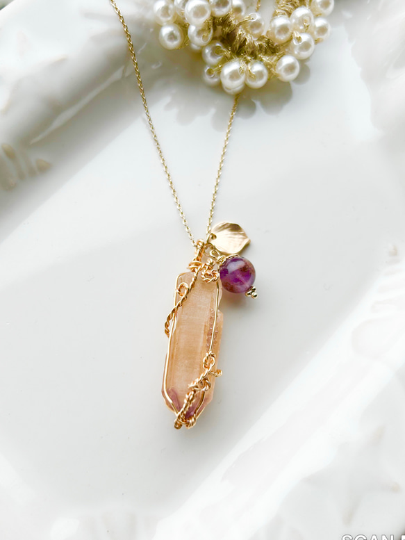 ドリームコートレムリアンシードクリスタルネックレス ネックレス