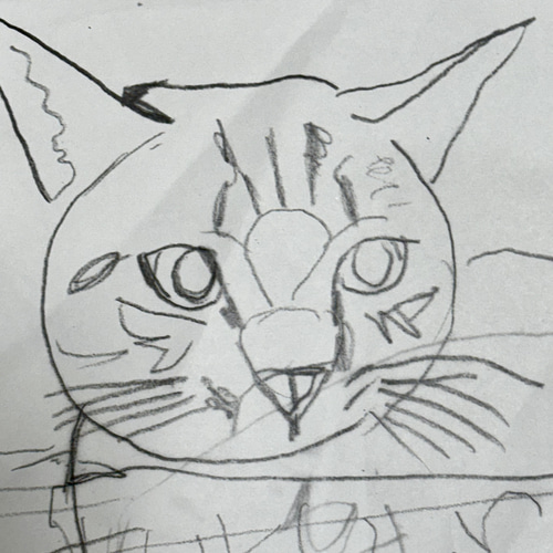 愛ねこ・オーダーメイド・似顔絵イラスト・ニットバッグ ハンドバッグ