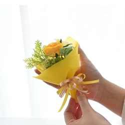 造花のミニ花束【1個からOK】 ミニブーケ  造花の花束 花束 卒業式 結婚式 パーティー  プチギフト No.1 3枚目の画像