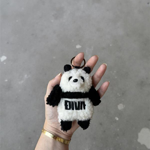 ネームタグ キーホルダー パンダ PANDA ぬいぐるみ 名入れ オリジナル