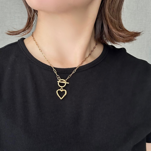 ハンマーハート❤︎マンテルネックレス 】つけっぱなし メガネホルダー