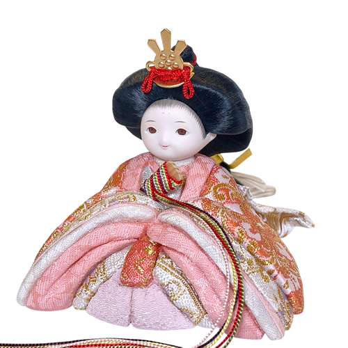 minicola rico夢乃（ゆめの）木目込み雛人形 colocoloケース飾り