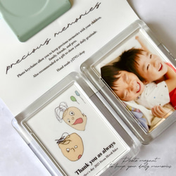 再販｜セット販売｜敬老の日｜おえかき×フォトマグネット｜子供の絵で作る世界に一つだけのマグネット♡ 1枚目の画像