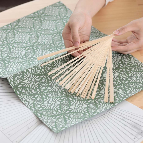 ふすまクラフト 手作り「ハンドメイド扇子キット」～夏休みの