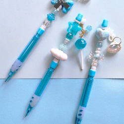 sale‼️N2926 カスタムボールペン 猫ちゃんビーズ 天然石風シラービーズ sale‼️N2926 カスタムボールペン 猫ちゃんビーズ 天然石風