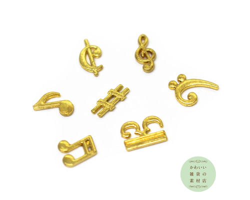 音符チャーム　ゴールド&ダイヤ ff459393b3b593788354b5ccedacc5