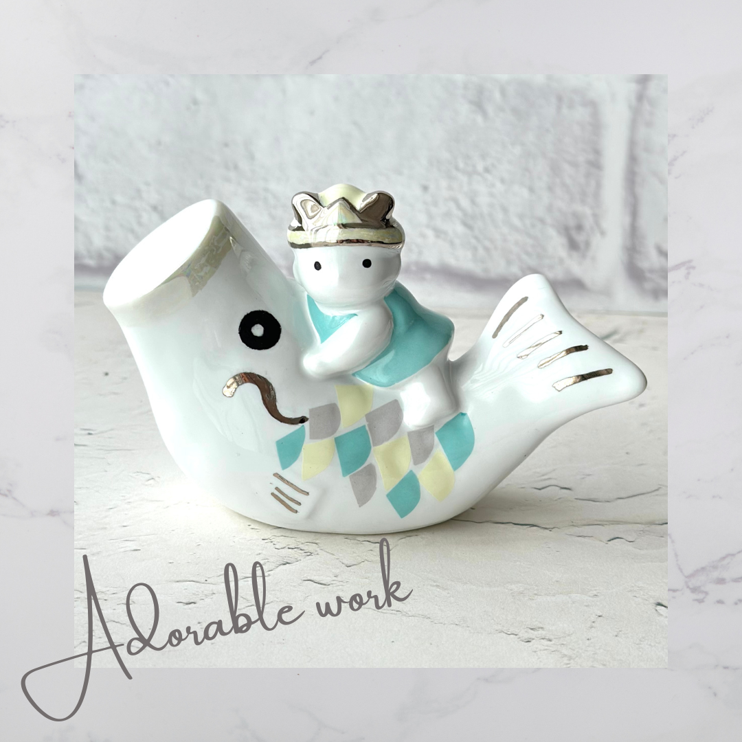 鯉のぼり＆男の子の陶器オブジェ