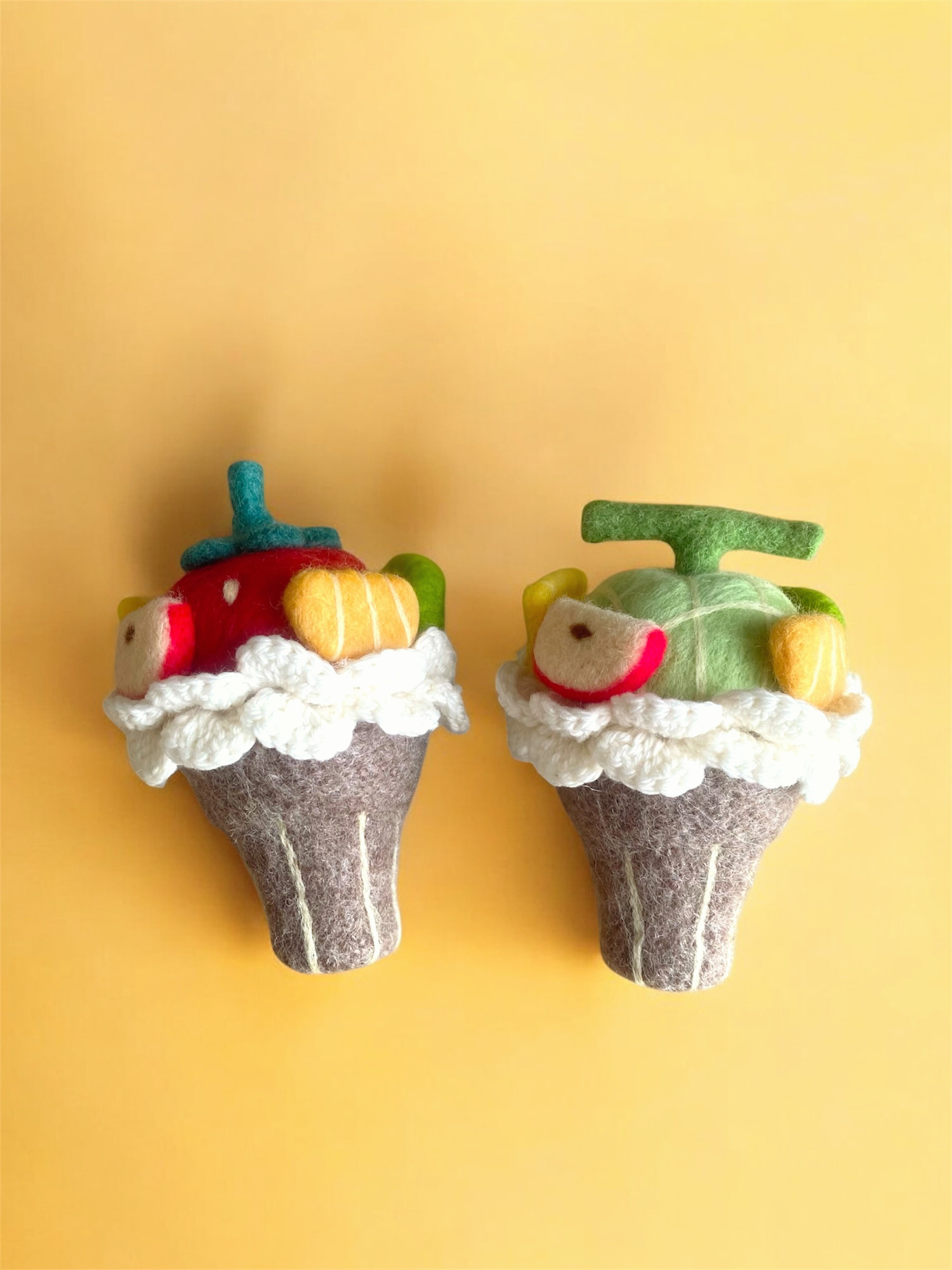 フルーツパフェのミニポーチ【受注制作品】