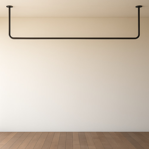 120×40㎝/アイアン・ハンガーバー/天井吊り/コ型/Iron bar タオル