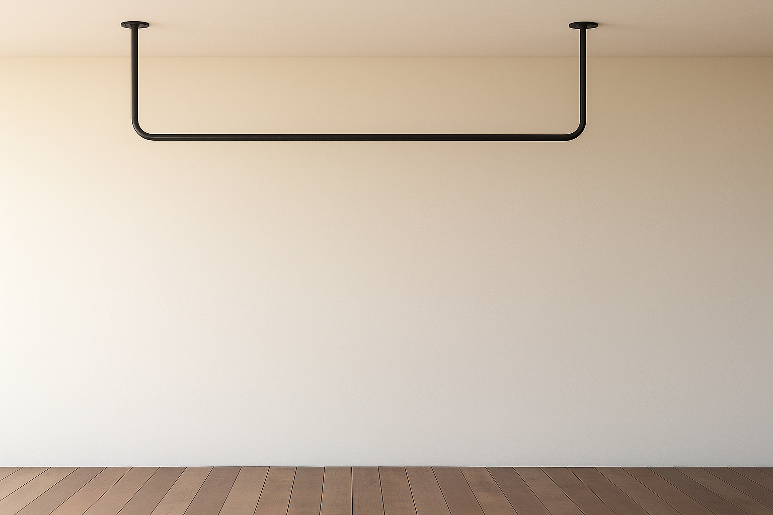 120×40㎝/アイアン・ハンガーバー/天井吊り/コ型/Iron bar