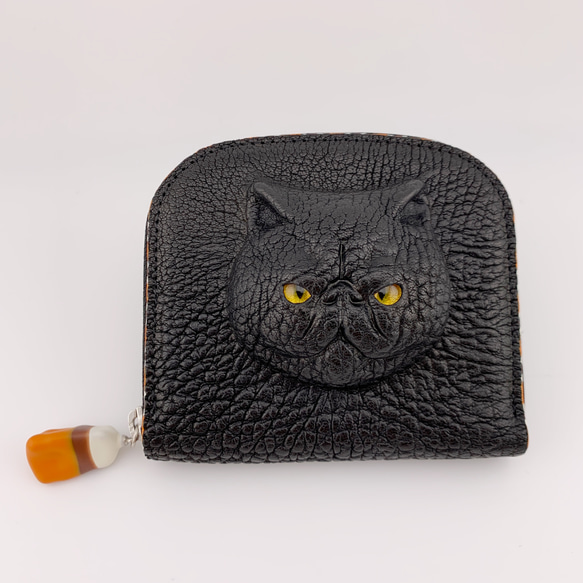 猫財布3色ふちどり 『エキゾチックショートヘア』 その他ミニ