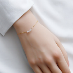 アメトリンのさざれ石のブレスレット[14kgf] ブレスレット Azure Blue