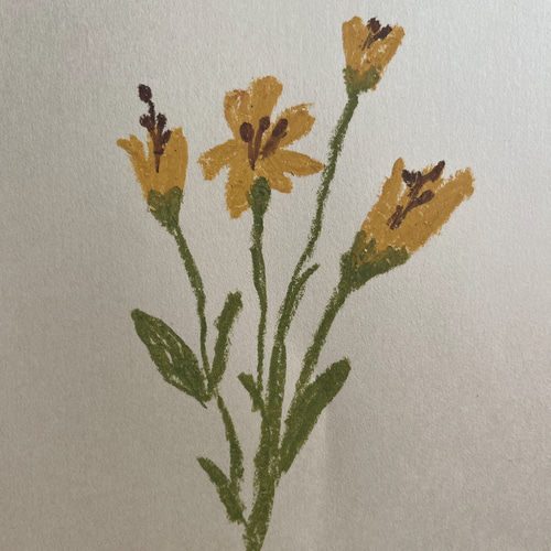 絵画　花　原画 原画】花の絵ー深みのある黄色のお花 絵画 crystal empty 通販