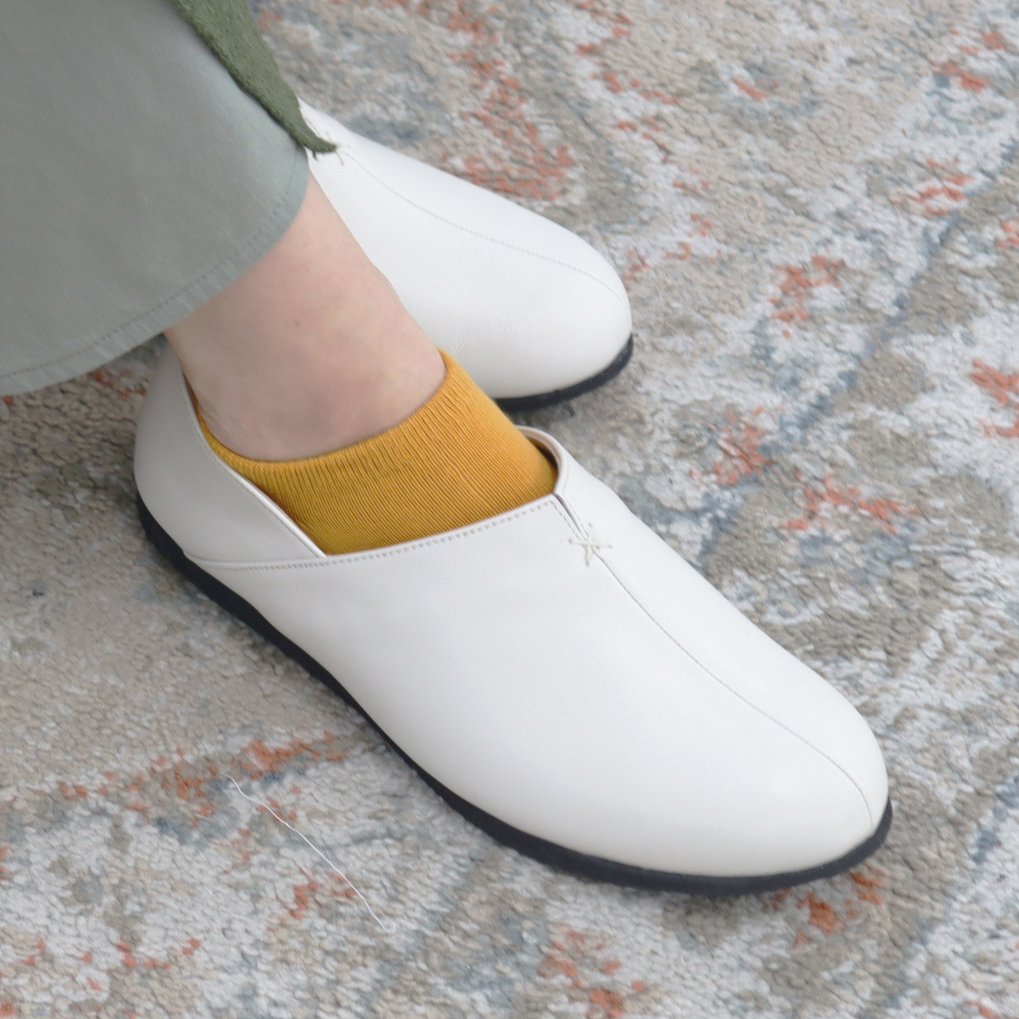 2wayシューズ | 本革 日本製 男女兼用 健康 室内履き スリッパ WTシューズ 520100