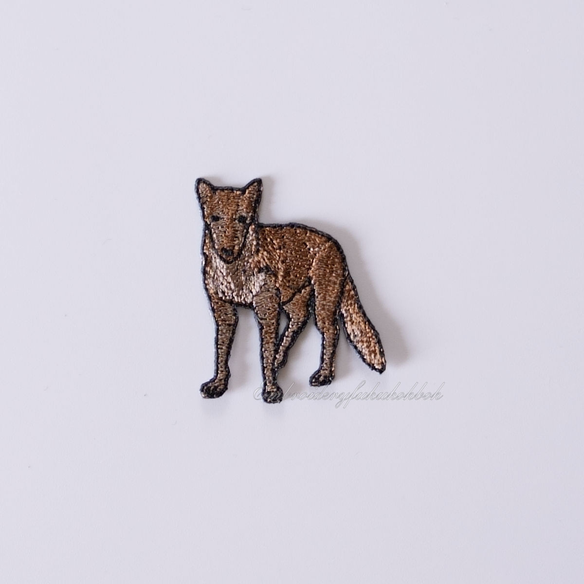 ニホンオオカミ 日本狼 絶滅種 絶滅亜種 ワッペン・アップリケ