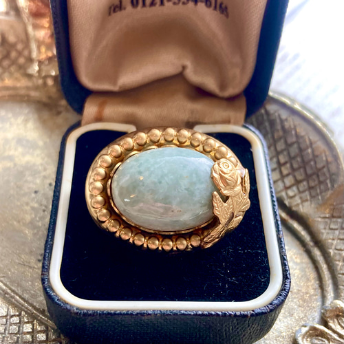 高級宝飾品 ダイヤ メキシコオパール 翡翠 帯留め 1_b9e43a02594842f56728e9a04001