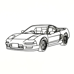 ホンダ NSX ウォールプレート ウォールアート ワイヤーアート風 自動車