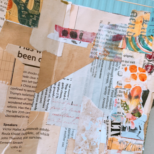 コラージュブック/ジャンクジャーナル/art アート⭐︎ジャンクジャーナルブック3冊&リメイクコラージュ封筒