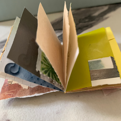 コラージュブック/ジャンクジャーナル/art アート⭐︎ジャンクジャーナルブック3冊&リメイクコラージュ封筒の