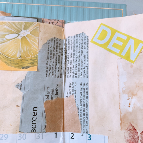 アート⭐︎ジャンクジャーナルブック3冊&リメイクコラージュ封筒の