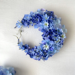 受注制作紫陽花とるり玉ちゃんのナチュラルリース 受注制作紫陽花とるり玉ちゃんのナチュラルリース