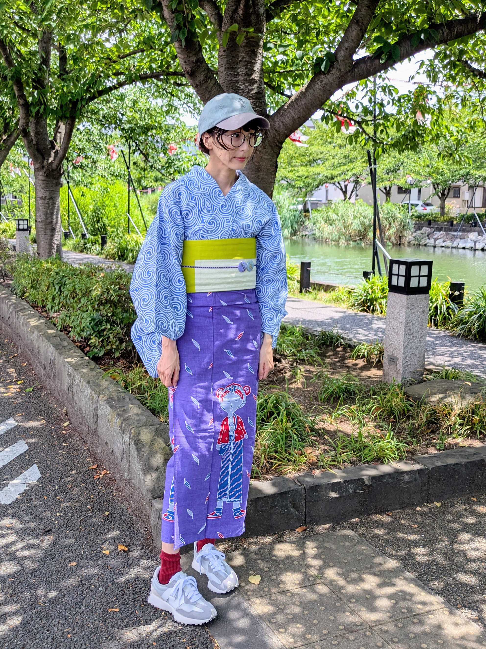 インドネシアンバティック浴衣「Girl」