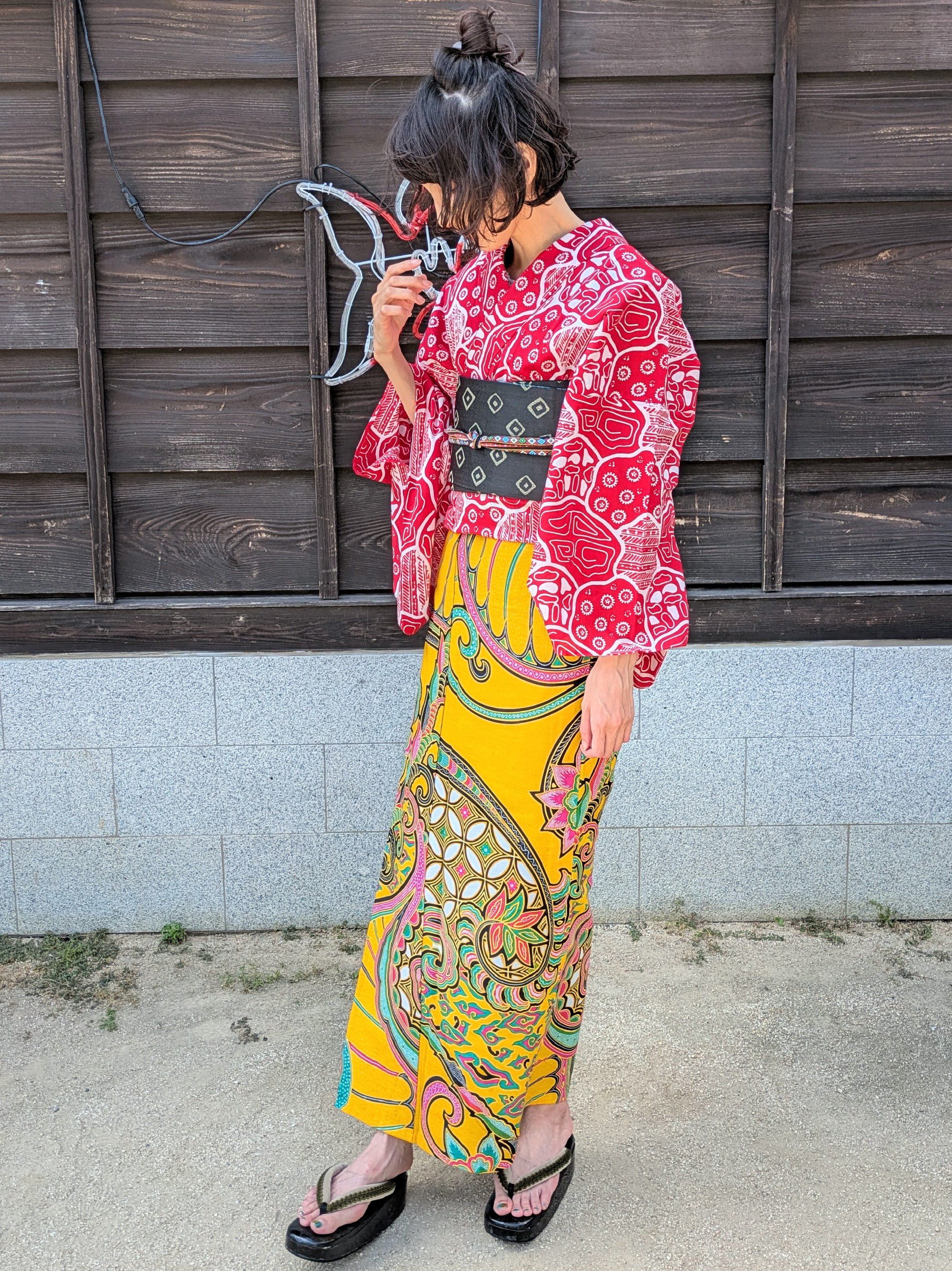 インドネシアンバティック浴衣「龍雲」