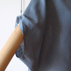 くすみブルーリネンのゆるプル 11枚目の画像