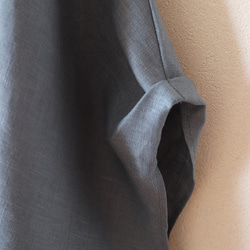 くすみブルーリネンのゆるプル 4枚目の画像