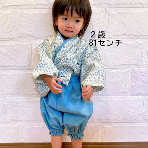 やさしい桜色のベビー袴☆0〜3歳☆お食い初め☆初節句☆ひな祭り